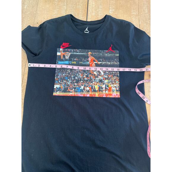 MICHAEL JORDAN 3:51 Slam Dunk NIKE AIR JORDAN Tee SzL - Picture 9 of 9